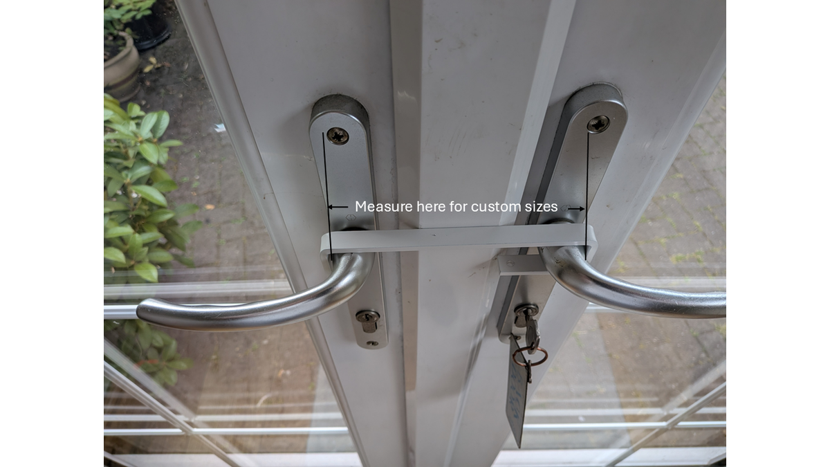 Geeloc Patio Door Security Lock — No-Key Brace for French & Patio Doors | Handmade in UK