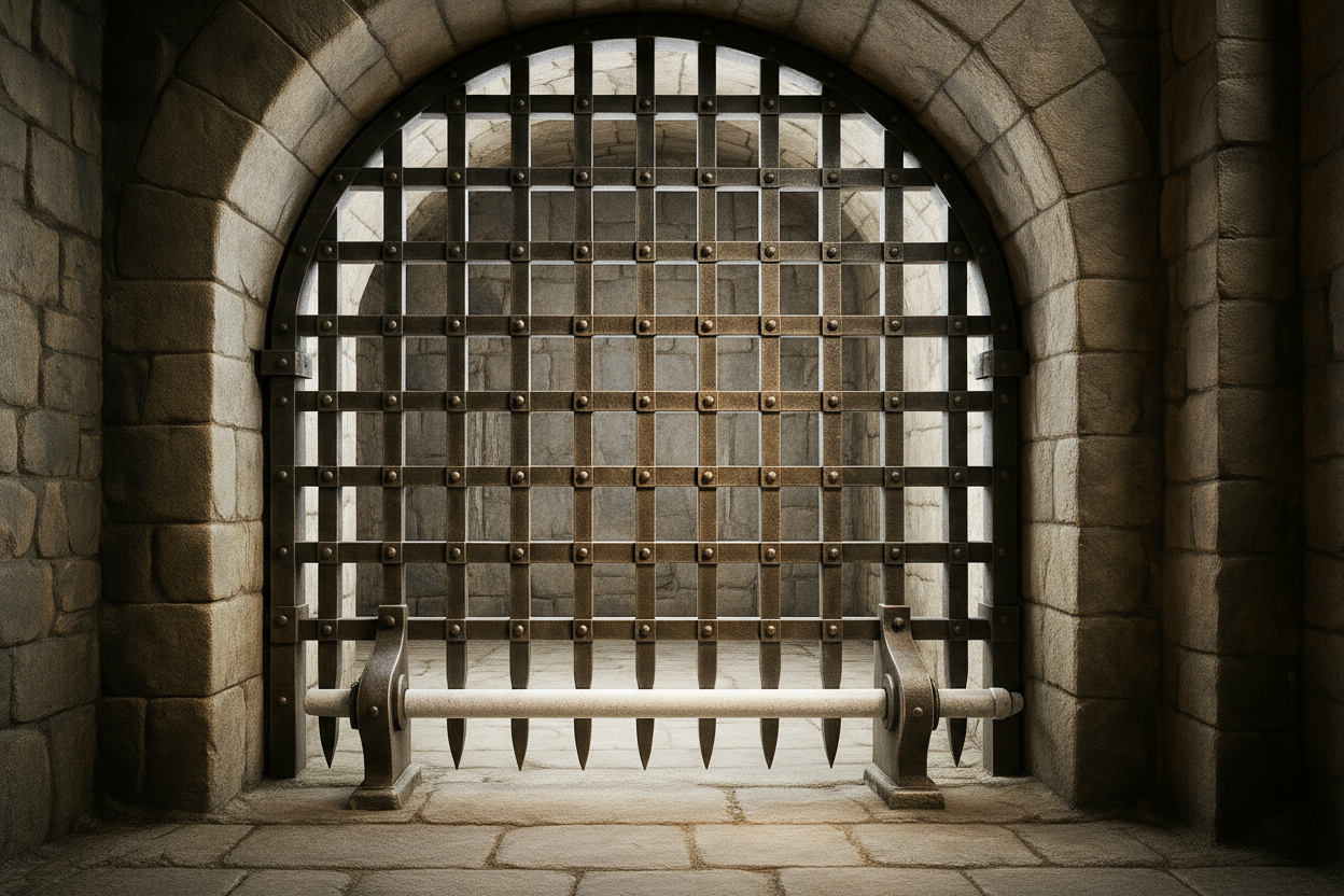 Make the whole picture brighter and the iron bar should be white